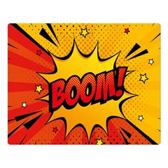 Explosion Boom Pop Art Style Double Sided Flano Blanket (large)  by Wegoenart