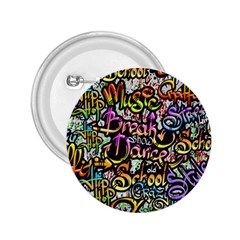 Graffiti Word Seamless Pattern 2 25  Buttons by Wegoenart