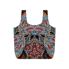 Stitched Swirls Full Print Recycle Bag (s) by kaleidomarblingart