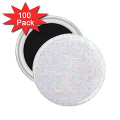 Computer Cyber Circuitry Circuits Electronic 2 25  Magnets (100 Pack)  by Jancukart