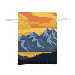 Illustration Landscape Nature Lightweight Drawstring Pouch (l) by Wegoenart
