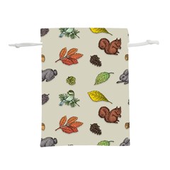 Autumn Fall Animals Nature Season Lightweight Drawstring Pouch (m) by Wegoenart