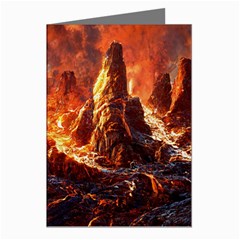 Vulcanic Landscape Vulcano Nature Greeting Cards (pkg Of 8) by Wegoenart