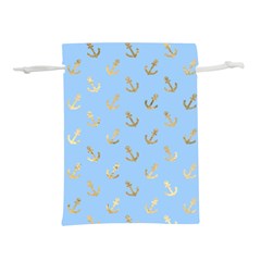 Gold Anchors Long Live   Lightweight Drawstring Pouch (m) by ConteMonfrey