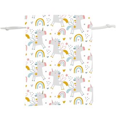 Unicorns Rainbow Lightweight Drawstring Pouch (xl) by ConteMonfrey