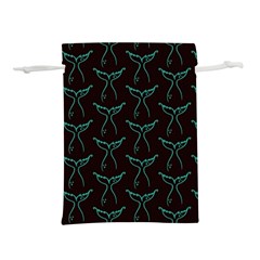 Blue Mermaid Tail Black Neon Lightweight Drawstring Pouch (s) by ConteMonfrey