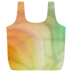 Gradient Orange, Green - Colors Fest Full Print Recycle Bag (xl) by ConteMonfrey