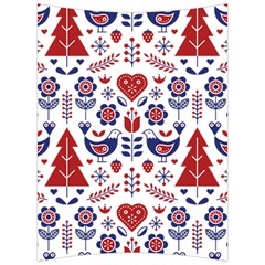 Scandinavian Folk Seamless Pattern Back Support Cushion by Jancukart