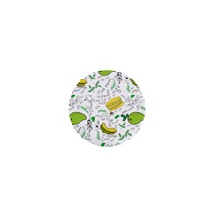 Hamburger With Fruits Seamless Pattern 1  Mini Magnets by Jancukart
