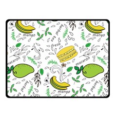 Hamburger With Fruits Seamless Pattern Fleece Blanket (small) by Jancukart
