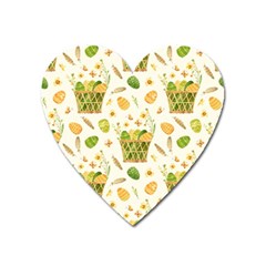 Easter Eggs   Heart Magnet by ConteMonfrey
