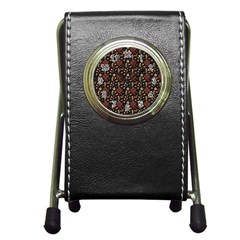 Carpet Symbols Pen Holder Desk Clock by Gohar