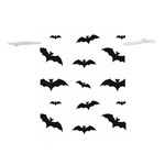 Bat pattern Lightweight Drawstring Pouch (M) Front