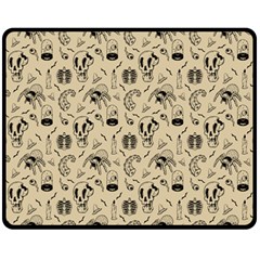 Halloween  Fleece Blanket (medium)  by Valentinaart