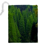 Forest Scenery Nature Trees Woods Drawstring Pouch (4XL) Back