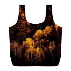 Autumn Fall Foliage Forest Trees Woods Nature Full Print Recycle Bag (l) by danenraven
