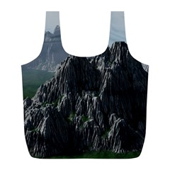 Terrain Mountain Rock Landscape Mountains Nature Full Print Recycle Bag (l) by danenraven