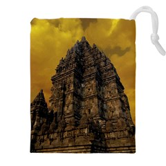 Temple Prambanan Java Indonesia Drawstring Pouch (4xl) by danenraven