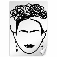 Frida Kahlo  Canvas 12  X 18  by Sobalvarro