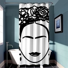 Frida Kahlo  Shower Curtain 36  X 72  (stall)  by Sobalvarro