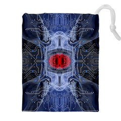 Art Robot Artificial Intelligence Technology Drawstring Pouch (5xl) by Ravend