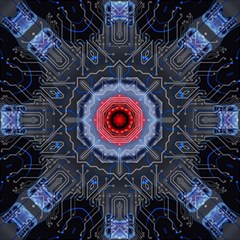 Art Robots Artificial Intelligence Technology Play Mat (rectangle) by Ravend