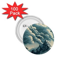 Mountains Alps Nature Clouds Sky Fresh Air Art 1 75  Buttons (100 Pack)  by Pakemis