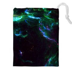 Space Cosmos Galaxy Stars Black Hole Universe Art Drawstring Pouch (4xl) by Pakemis