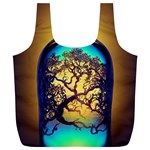 Flask Bottle Tree In A Bottle Perfume Design Full Print Recycle Bag (XL) Back