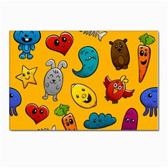 Graffiti Characters Seamless Ornament Postcards 5  X 7  (pkg Of 10) by Pakemis