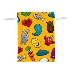 Graffiti Characters Seamless Ornament Lightweight Drawstring Pouch (m) by Pakemis