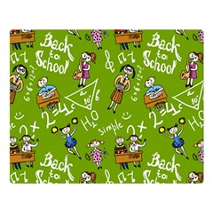 Seamless Pattern With Kids Double Sided Flano Blanket (large) by Pakemis
