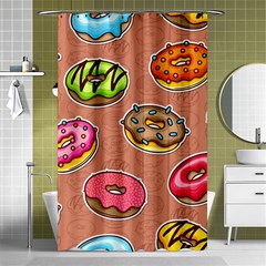 Doughnut Doodle Colorful Seamless Pattern Shower Curtain 48  X 72  (small)  by Pakemis