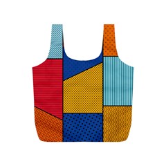 Dotted Colors Background Pop Art Style Vector Full Print Recycle Bag (s) by Pakemis
