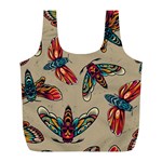 Tattoos Colorful Seamless Pattern Full Print Recycle Bag (L) Back