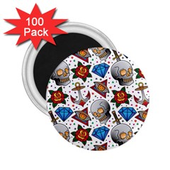 Full Color Flash Tattoo Patterns 2 25  Magnets (100 Pack)  by Pakemis