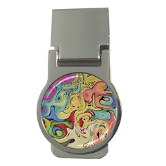 Abstract Art Money Clips (round)  by gasi