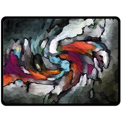Abstract Art Fleece Blanket (large) by gasi