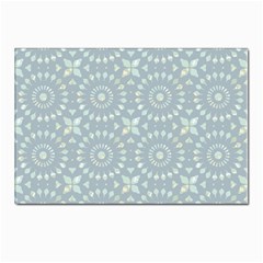 Kaleidoscope Duck Egg Postcard 4 x 6  (pkg Of 10) by Mazipoodles
