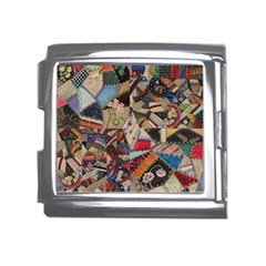 Background Embroidery Pattern Stitches Abstract Mega Link Italian Charm (18mm) by Uceng