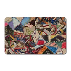 Background Embroidery Pattern Stitches Abstract Magnet (rectangular) by Uceng