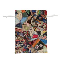 Background Embroidery Pattern Stitches Abstract Lightweight Drawstring Pouch (l) by Uceng