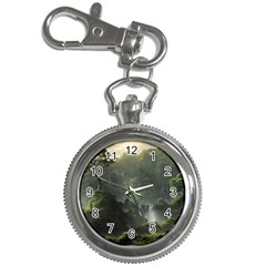 Waterfall River Fantasy Dream Planet Matte Key Chain Watches by Uceng