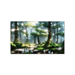 Forest Wood Nature Lake Swamp Water Trees Sticker Rectangular (100 Pack) by Uceng