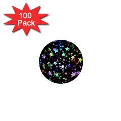 Christmas Star Gloss Lights Light 1  Mini Magnets (100 Pack)  by Uceng