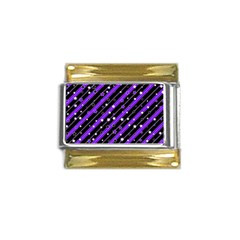 Christmas Paper Star Texture Gold Trim Italian Charm (9mm) by Uceng