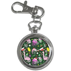 Dinosaur Colorful Funny Christmas Pattern Key Chain Watches by Uceng