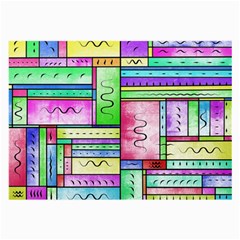 Colorful Pattern Large Glasses Cloth by gasi