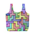 Colorful stylish design Full Print Recycle Bag (M) Back
