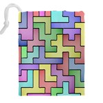 Colorful stylish design Drawstring Pouch (4XL) Back
